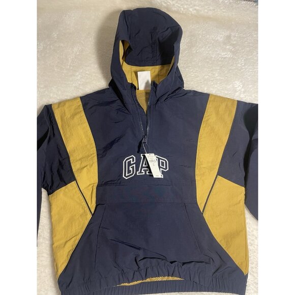 NWT GAP 3PC OUTERWEAR SET SZ SMALL 6-7 Anorak Pullover Hoodie “3/4 Zip & Shorts - Picture 8 of 14
